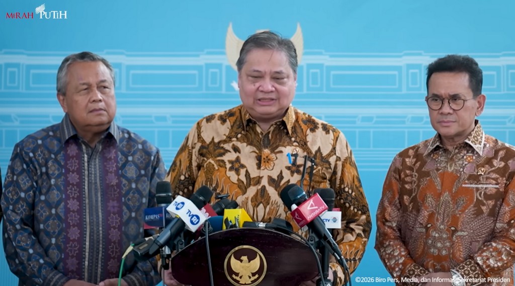 Menko Airlangga, Tangkapan Layar YT Sekretariat Presiden