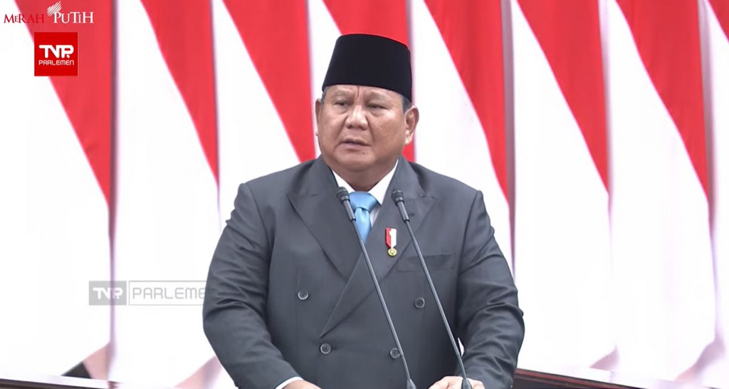 Presiden Prabowo Subianto umumkan PP ekspor SDA melalui BUMN dalam rapat paripurna DPR RI 20 Mei 2026